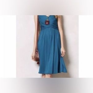 Anthropologie Black  Elementary Jersey Wrap Dress, Size XS